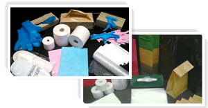 店舗用度品・包装資材・安全衛生消耗品資材イメージ
